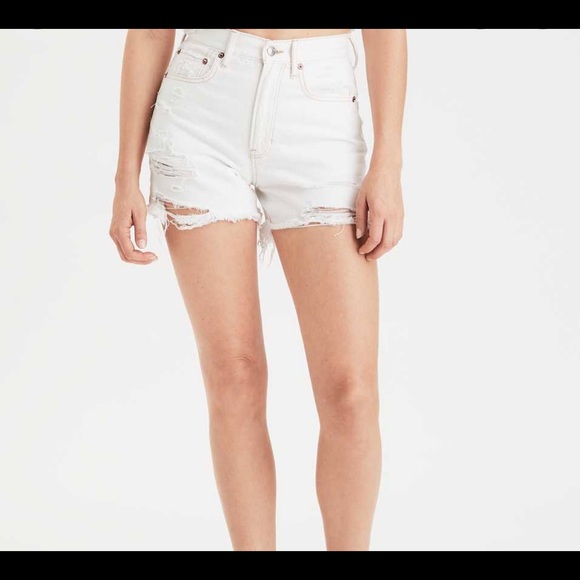 American Eagle 90S Boyfriend Denim Distressed Shorts - Picture 2 of 9